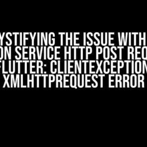 Demystifying the Issue with AWS Location Service HTTP POST Request in Flutter: ClientException: XMLHttpRequest error