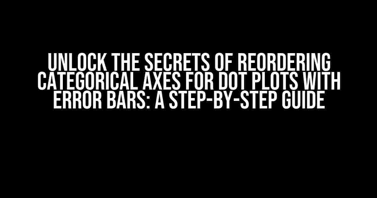 Unlock the Secrets of Reordering Categorical Axes for Dot Plots with Error Bars: A Step-by-Step Guide